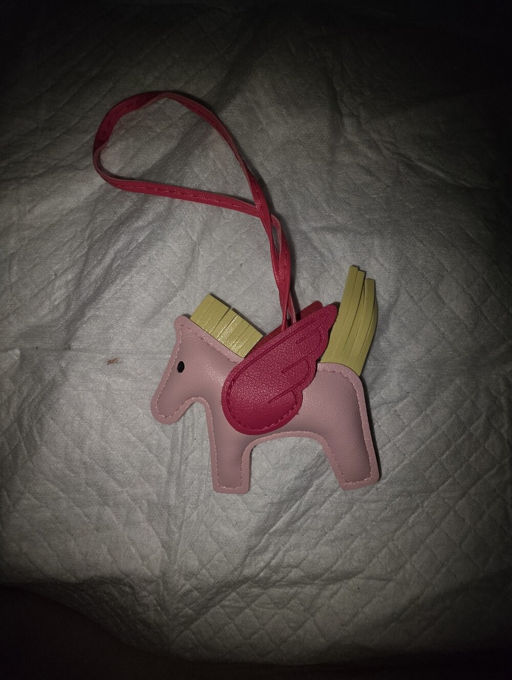 Pink Pegasus Pony Bag Charm